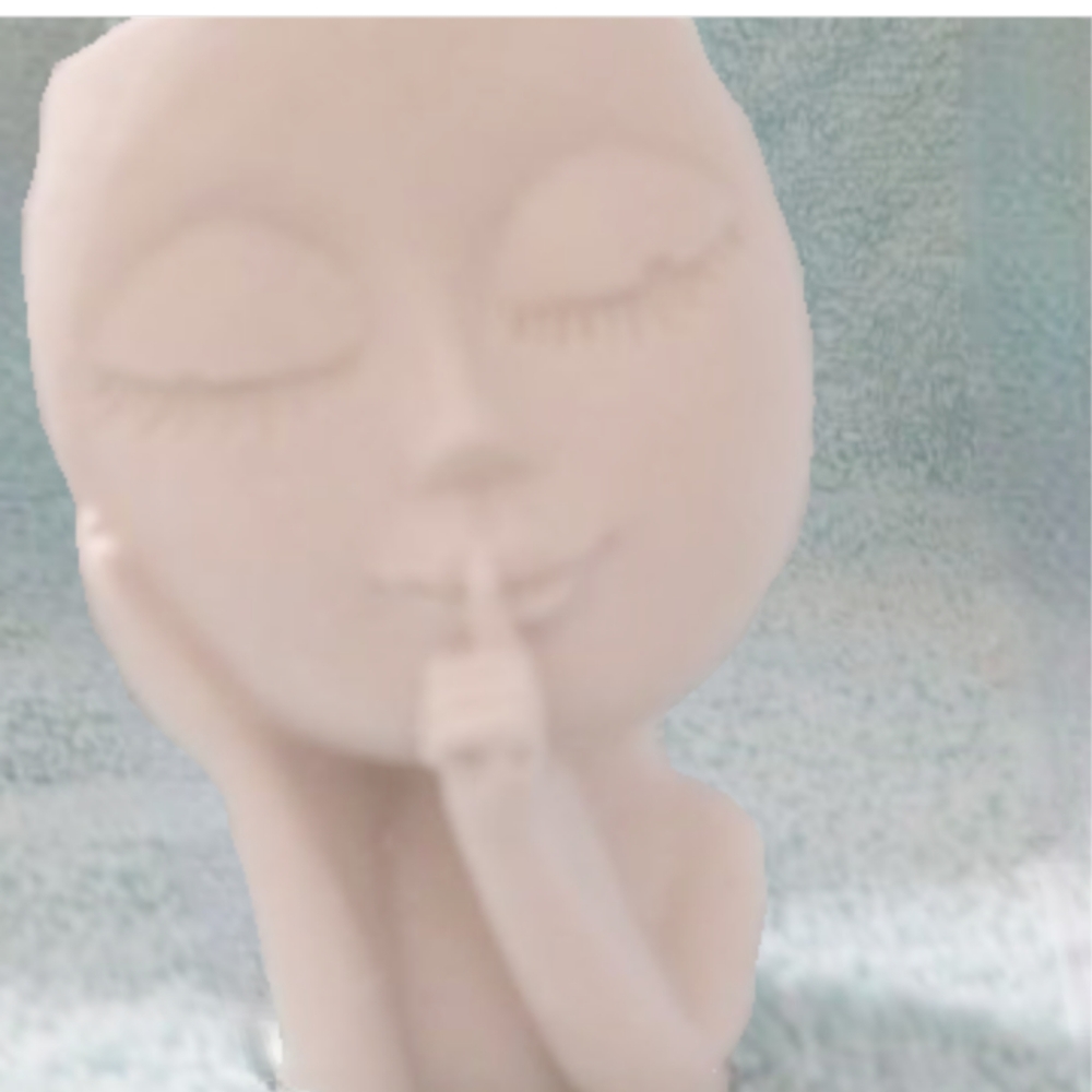 A girl flower pot